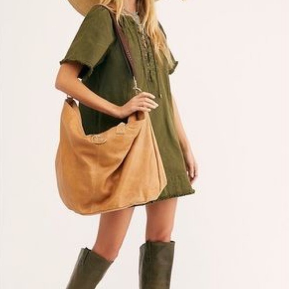 Free People When Hearts Align Denim Mini Dress - Picture 2 of 14